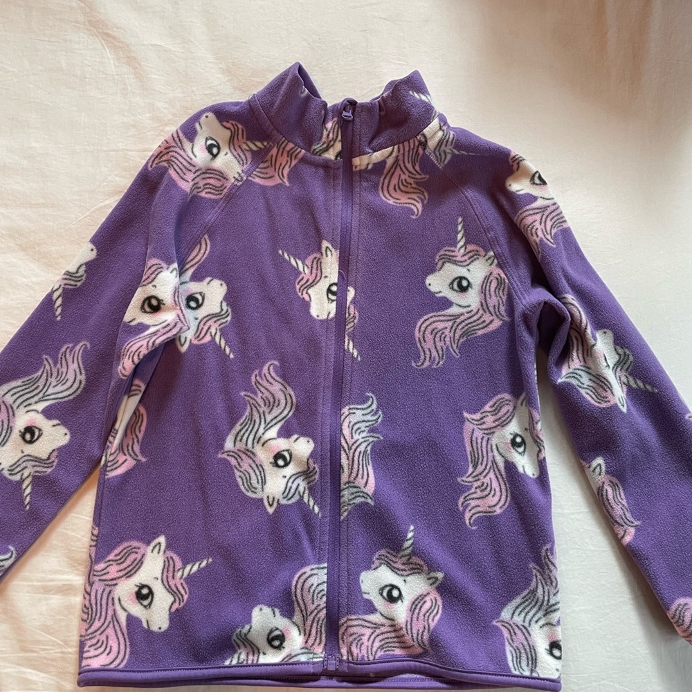 Purple Unicorn H&M Fleece Jacket